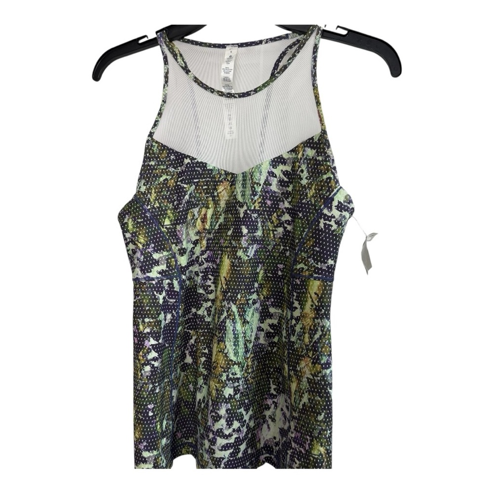 Lululemon Multicolor Patterned Racerback Tank Top Size 6 - Picture 5 of 14